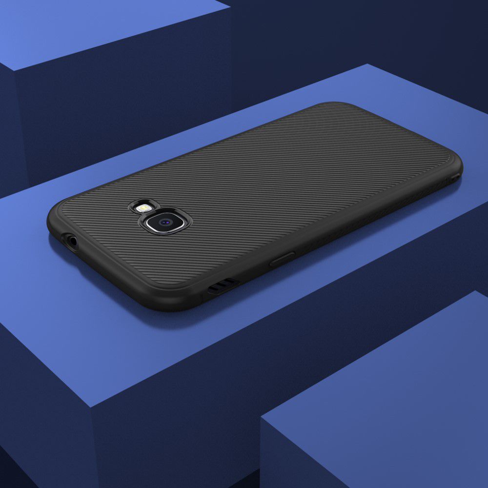 Samsung Galaxy Xcover 4(S) Twill Slim Texture Backcover Zwart afbeelding 8