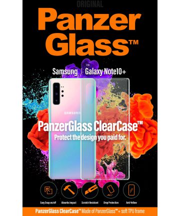 Panzerglass Samsung Galaxy Note 10 Plus ClearCase Transparant Hoesje Hoesjes