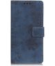 LG K50 Vintage Portemonnee Hoesje Blauw