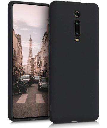 Xiaomi Redmi Mi 9T Siliconen Hoesje Zwart Hoesjes