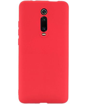 Xiaomi Redmi Mi 9T Siliconen Hoesje Rood Hoesjes
