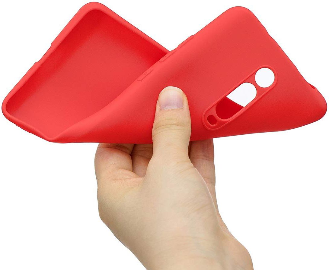 Xiaomi Redmi Mi 9T Siliconen Hoesje Rood afbeelding 7