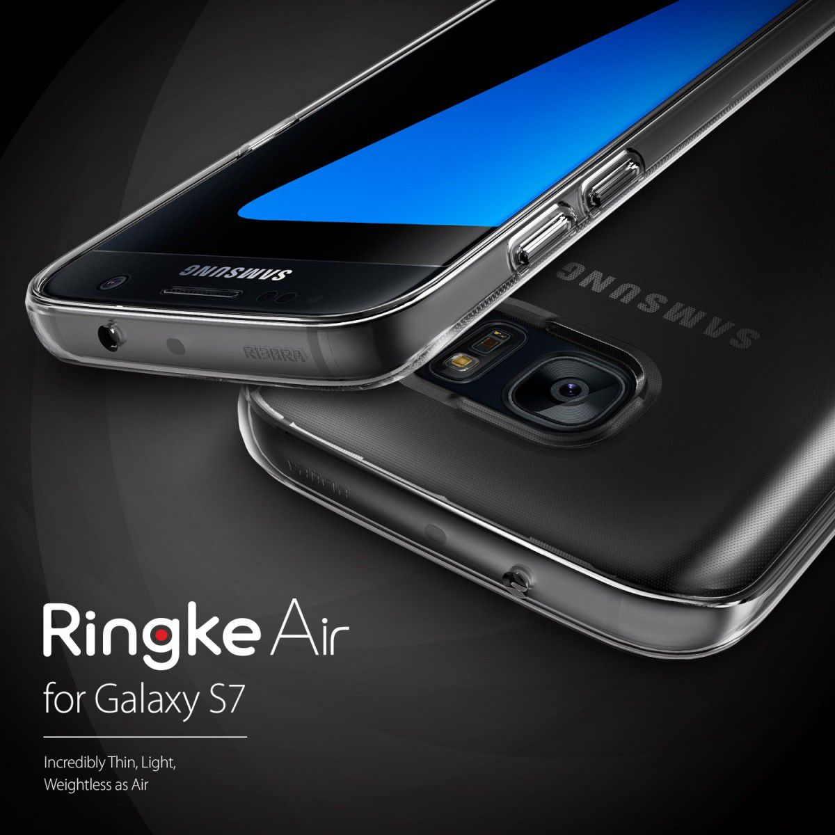 Ringke Air Samsung Galaxy S7 Hoesje Smoke Black afbeelding 2