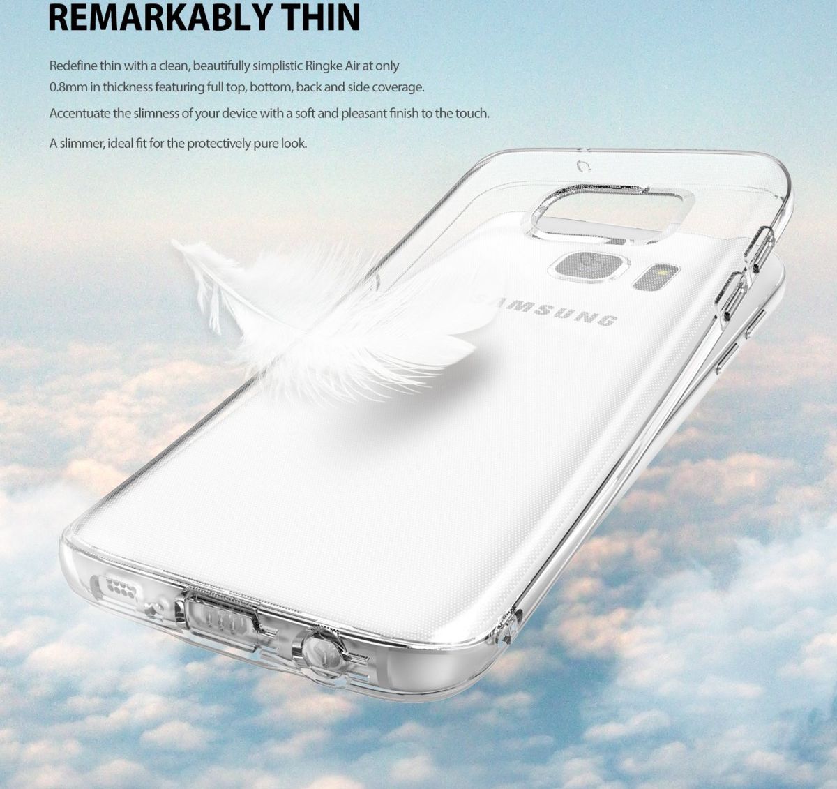Ringke Air Samsung Galaxy S7 Hoesje Smoke Black afbeelding 3