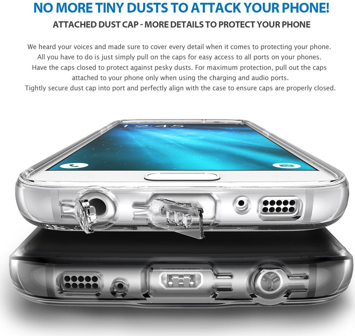 Ringke Air Samsung Galaxy S7 Hoesje Smoke Black afbeelding 4