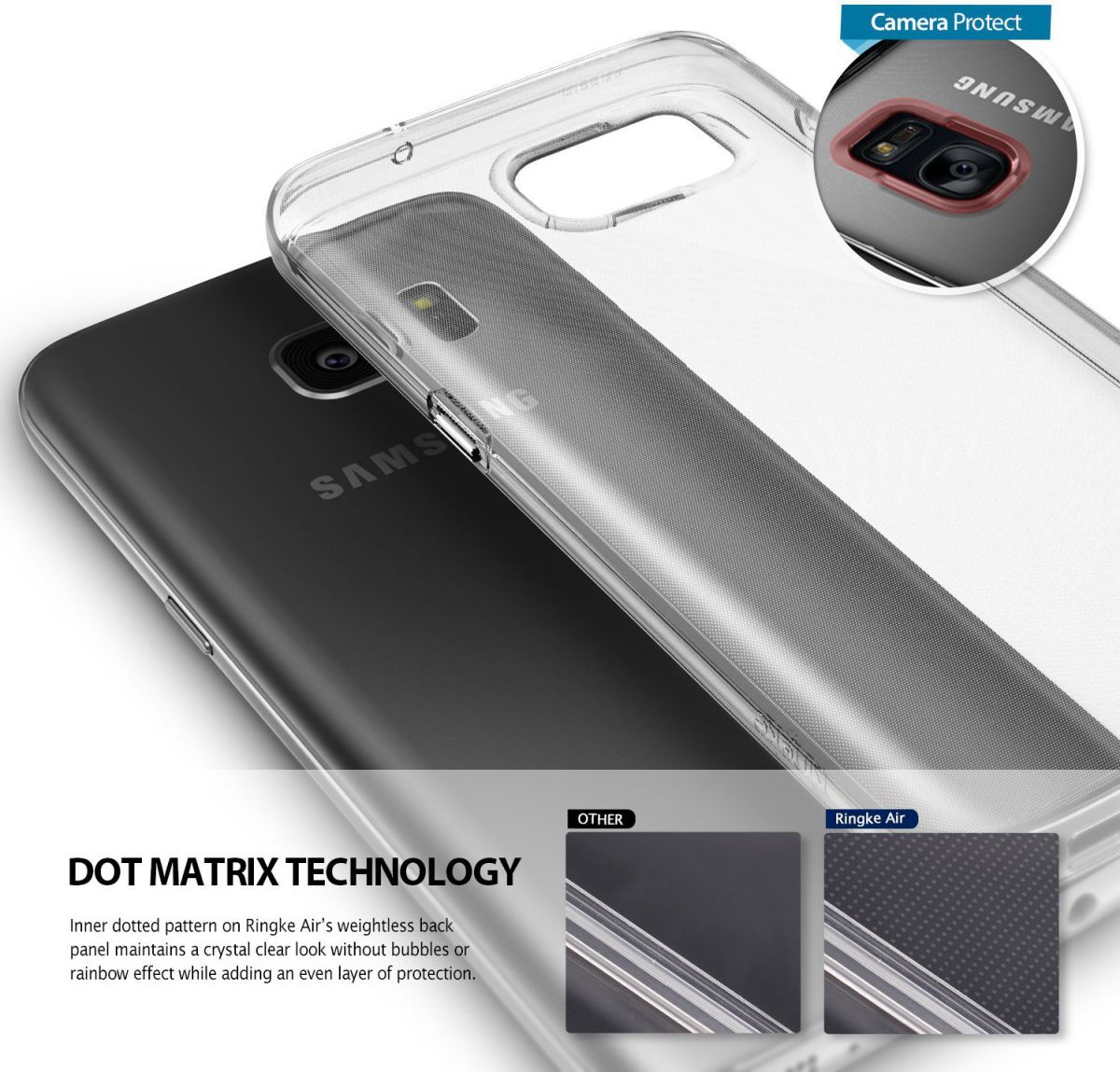 Ringke Air Samsung Galaxy S7 Hoesje Smoke Black afbeelding 6