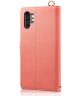 Samsung Galaxy Note 10 Plus Retro Dots Portemonnee Hoesje Roze