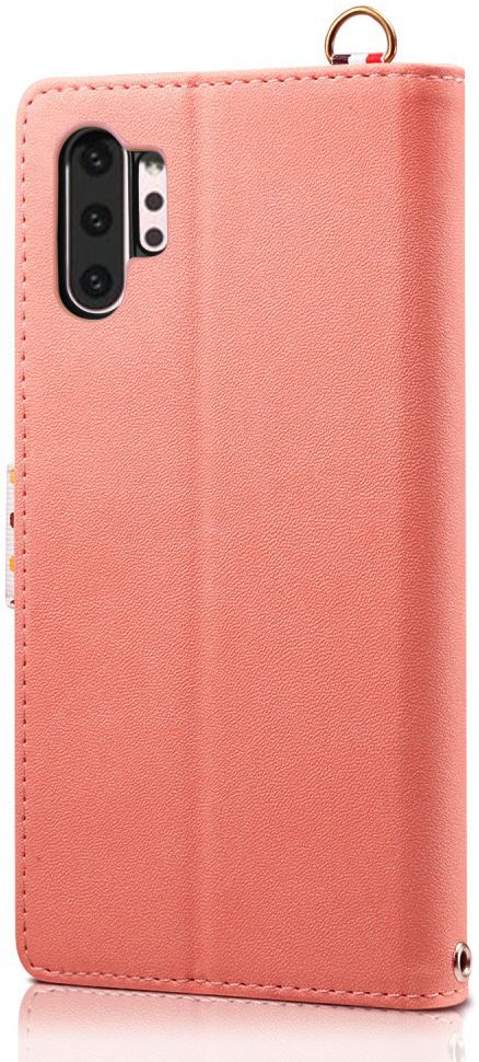 Samsung Galaxy Note 10 Plus Retro Dots Portemonnee Hoesje Roze afbeelding 3