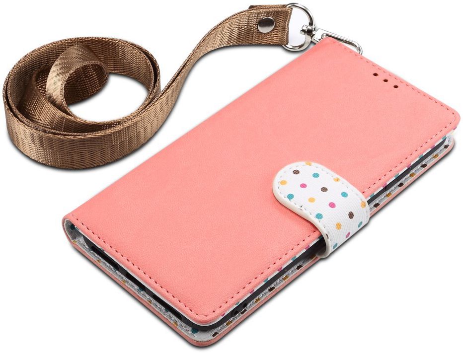 Samsung Galaxy Note 10 Plus Retro Dots Portemonnee Hoesje Roze afbeelding 6