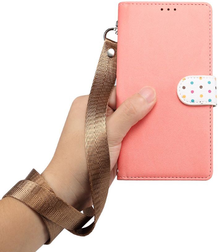 Samsung Galaxy Note 10 Plus Retro Dots Portemonnee Hoesje Roze afbeelding 7
