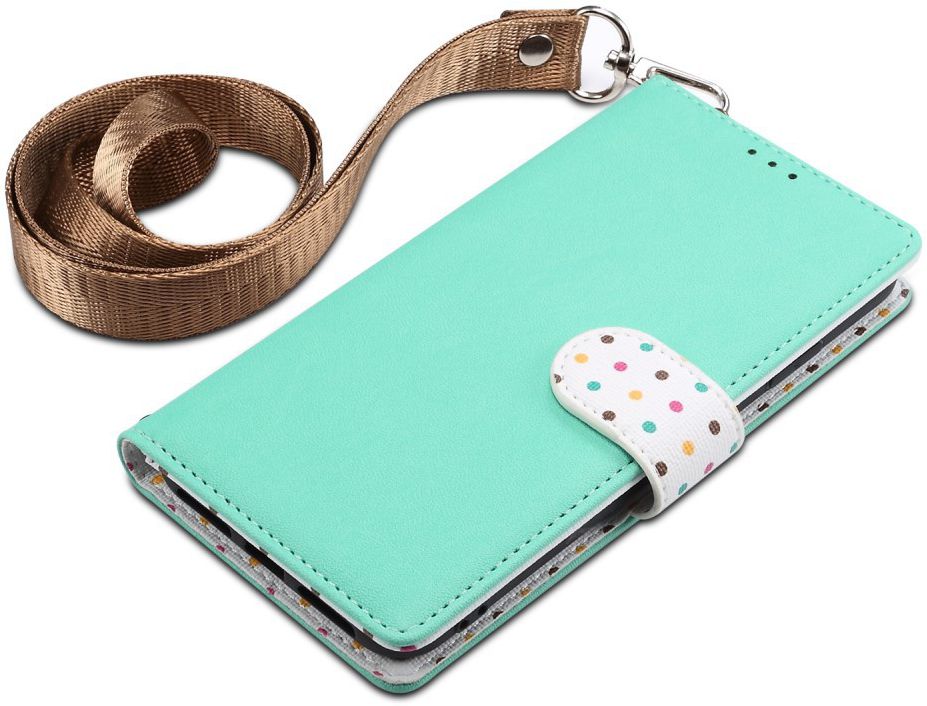 Samsung Galaxy Note 10 Plus Retro Dots Portemonnee Hoesje Groen afbeelding 6