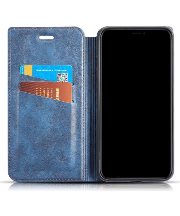Samsung Galaxy Note 10 Plus Luxe Portemonnee Hoesje Blauw Hoesjes