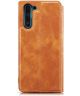 Samsung Galaxy Note 10 Luxe Portemonnee Hoesje Bruin