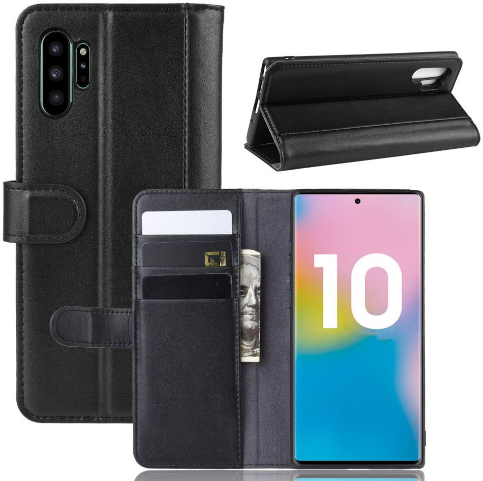 Samsung Galaxy Note 10 Plus Splitleren Portemonnee Hoesje Zwart afbeelding 7
