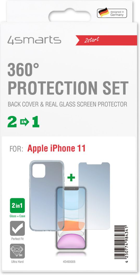 4smarts 360° Limited Protection Set Apple iPhone 11 Transparant afbeelding 4