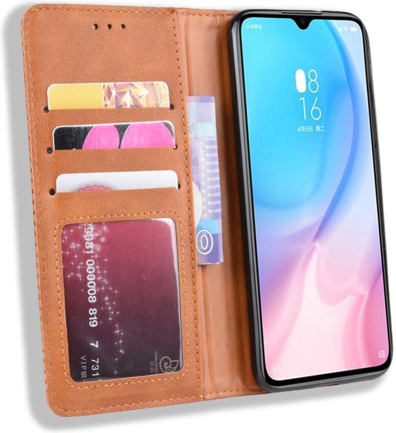 Xiaomi Mi A3 Vintage Portemonnee Hoesje Bruin afbeelding 2