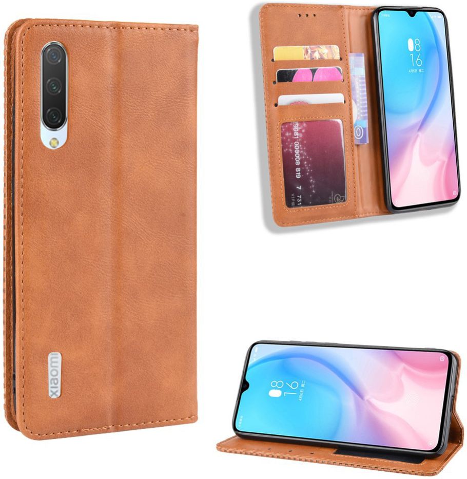 Xiaomi Mi A3 Vintage Portemonnee Hoesje Bruin afbeelding 8