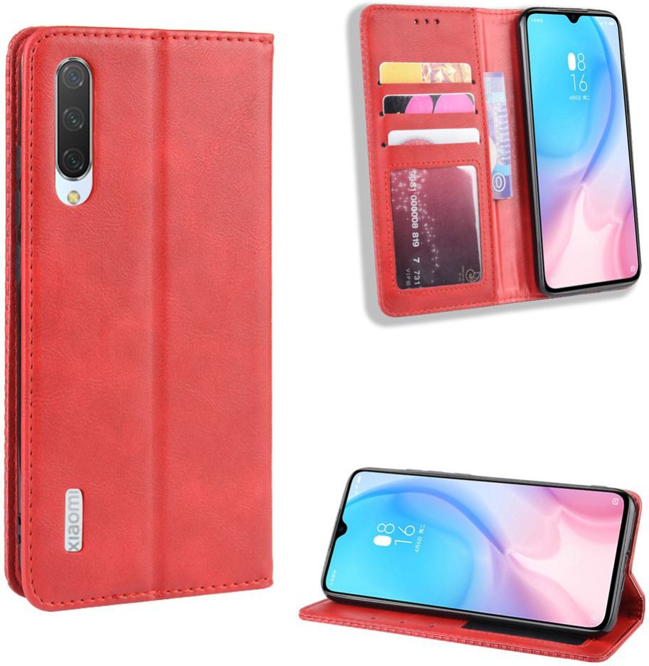 Xiaomi Mi A3 Vintage Portemonnee Hoesje Rood afbeelding 8