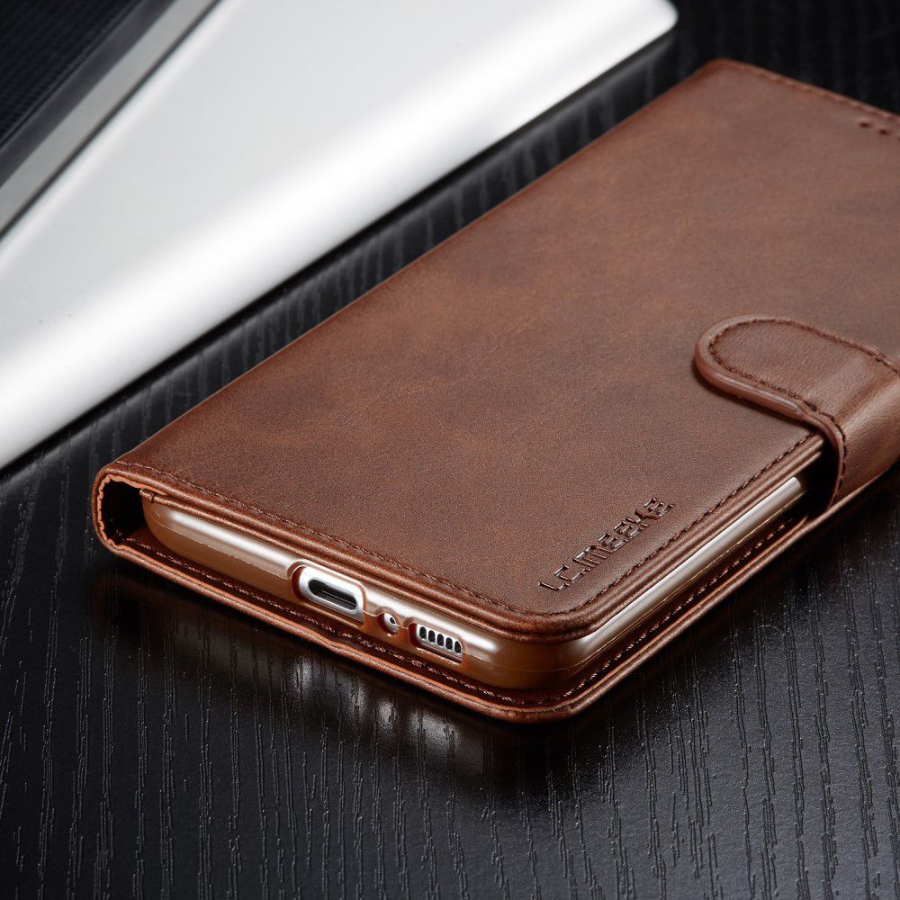 Samsung Galaxy A80 Stand Portemonnee Bookcase Hoesje Donkerbruin afbeelding 15