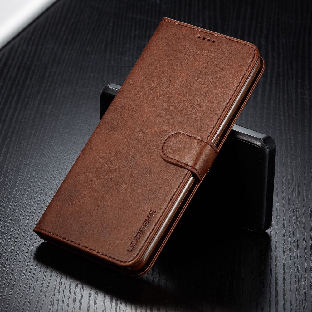 Samsung Galaxy A80 Stand Portemonnee Bookcase Hoesje Donkerbruin afbeelding 10