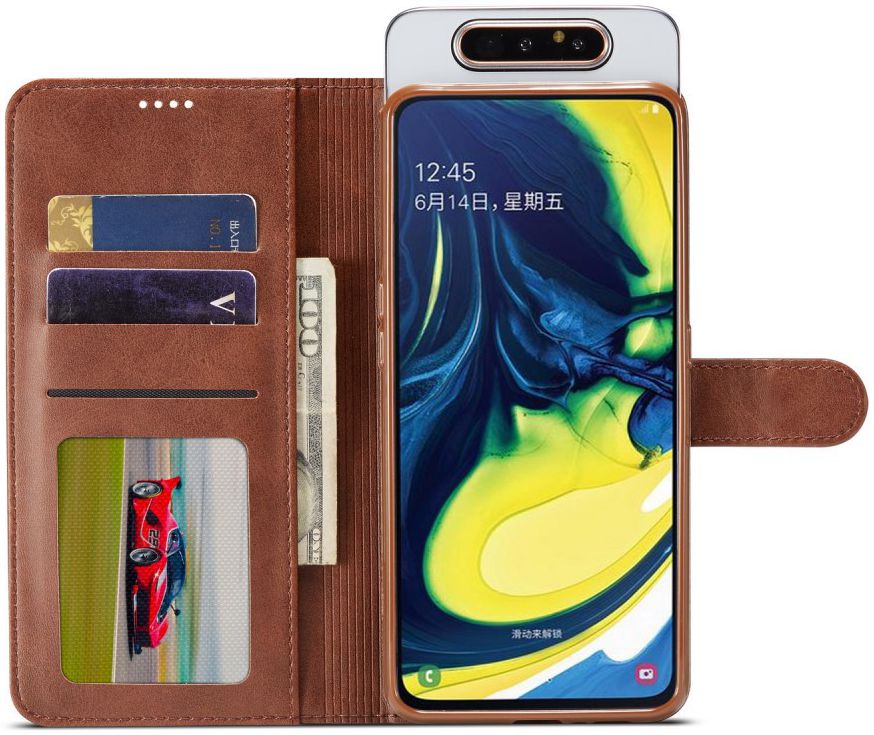 Samsung Galaxy A80 Stand Portemonnee Bookcase Hoesje Zwart afbeelding 9