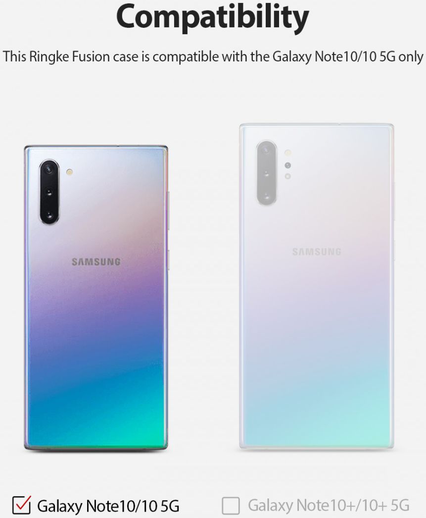 Ringke Fusion Samsung Galaxy Note 10 Hoesje Transparant afbeelding 8