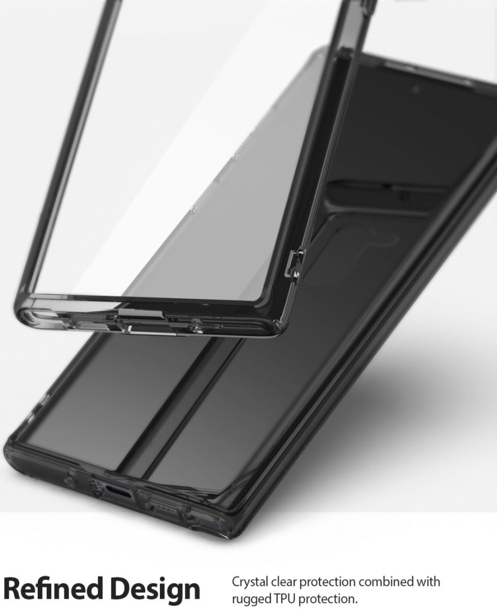 Ringke Fusion Samsung Galaxy Note 10 Hoesje Smoke Black afbeelding 4