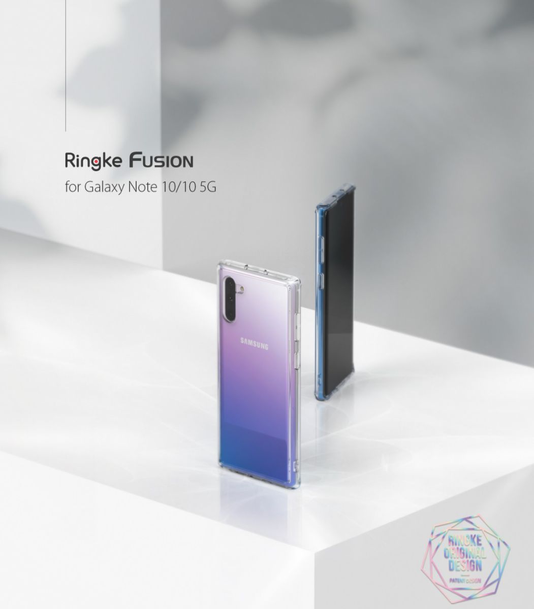 Ringke Fusion Samsung Galaxy Note 10 Hoesje Smoke Black afbeelding 10