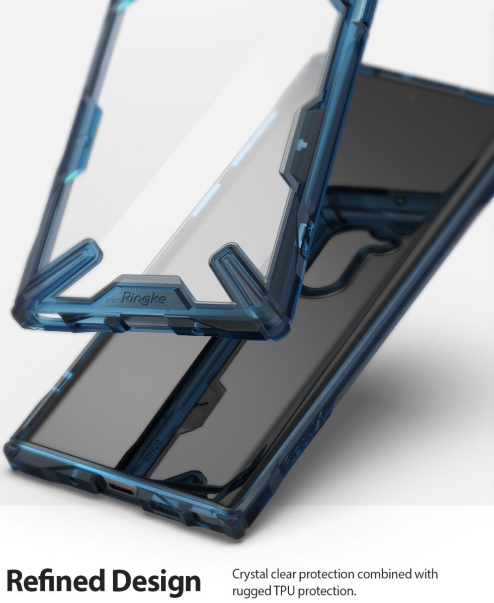 Ringke Fusion X Samsung Galaxy Note 10 Hoesje Blauw afbeelding 4