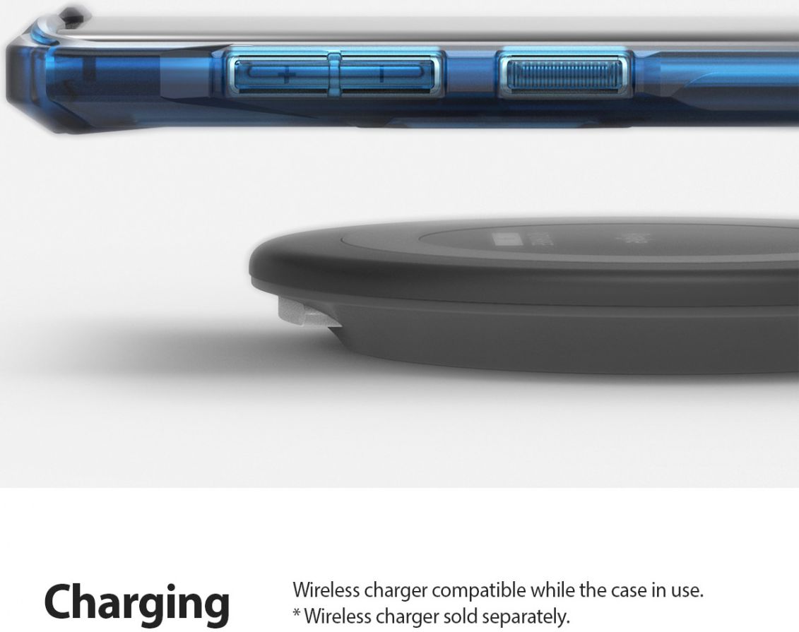 Ringke Fusion X Samsung Galaxy Note 10 Hoesje Blauw afbeelding 10