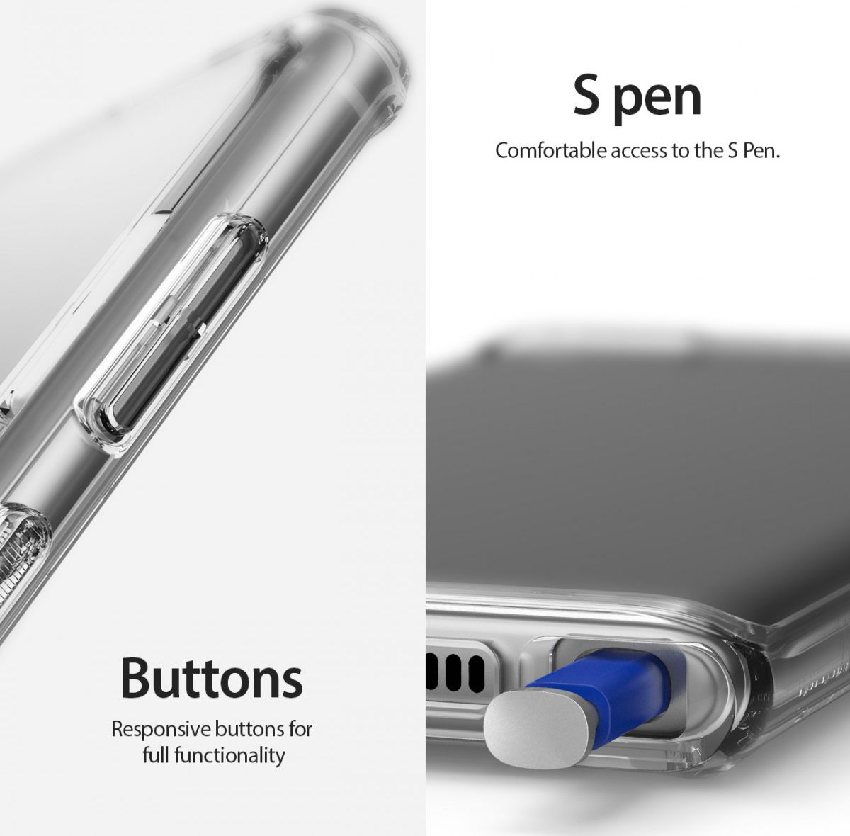 Ringke Fusion Samsung Galaxy Note 10 Plus Hoesje Transparant afbeelding 6