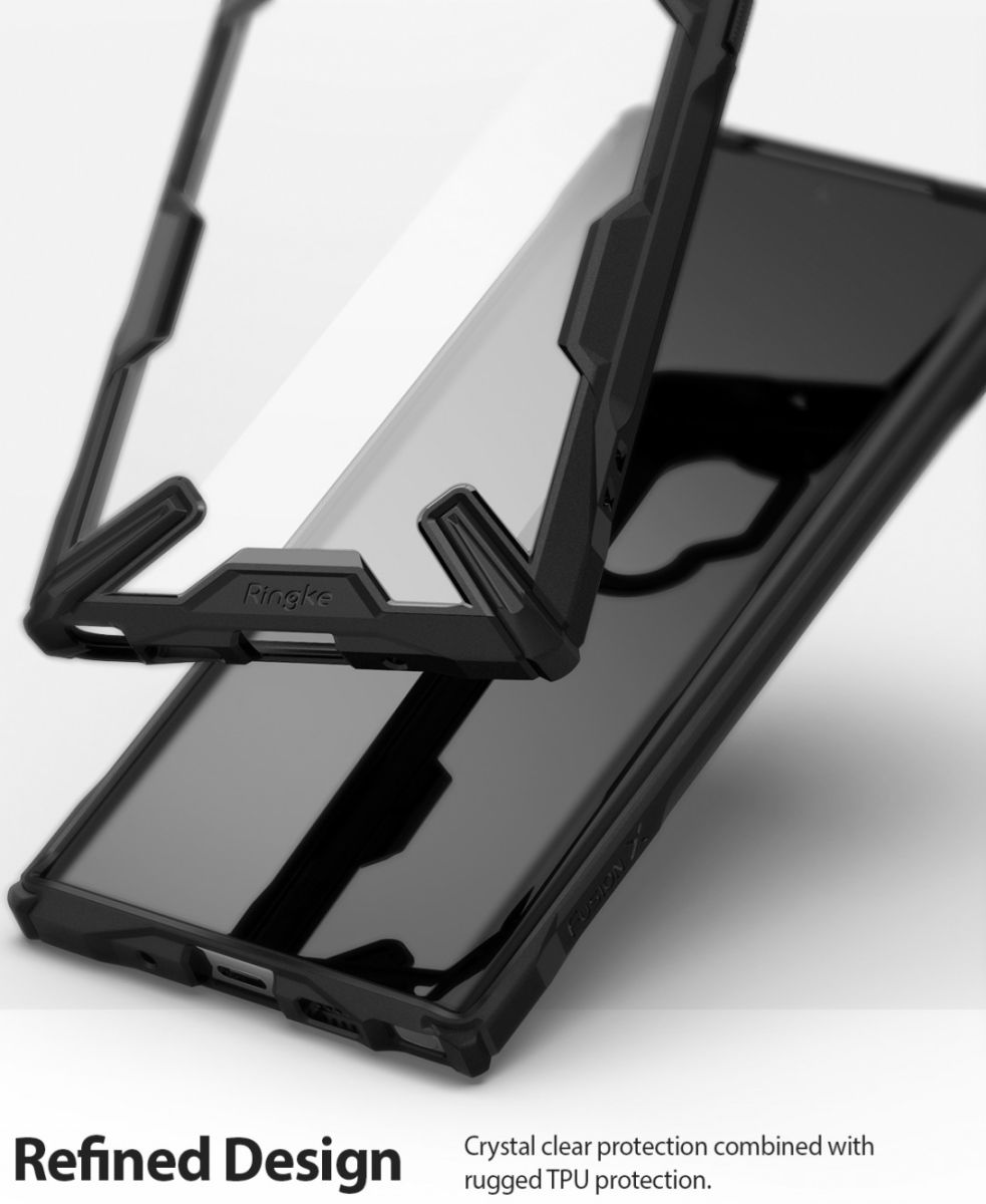 Ringke Fusion X Samsung Galaxy Note 10 Plus Hoesje Zwart afbeelding 4
