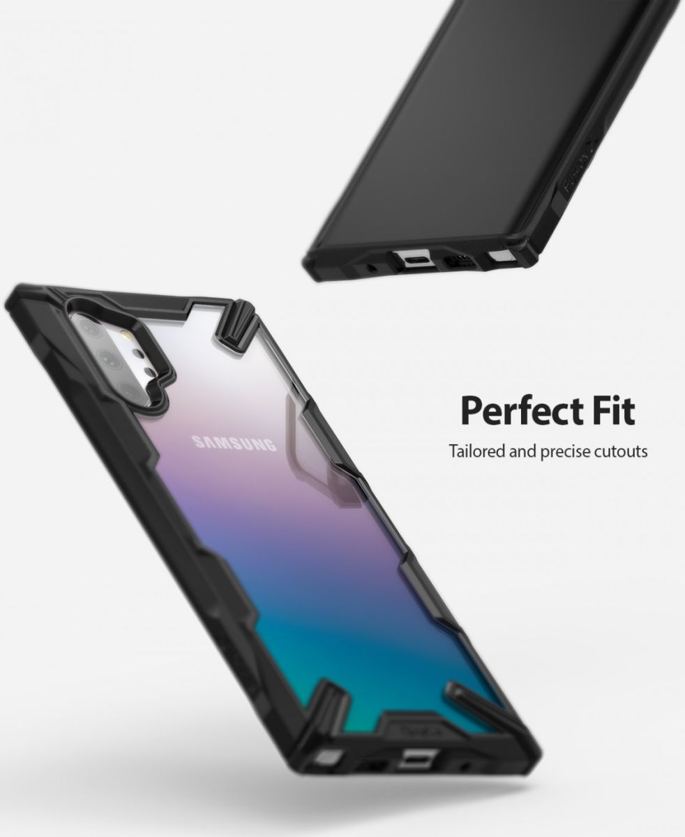 Ringke Fusion X Samsung Galaxy Note 10 Plus Hoesje Zwart afbeelding 8