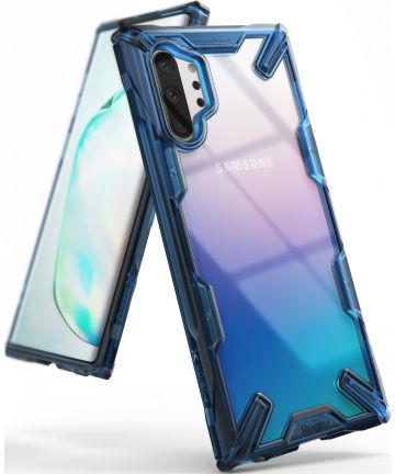 Ringke Fusion X Samsung Galaxy Note 10 Plus Hoesje Blauw Hoesjes