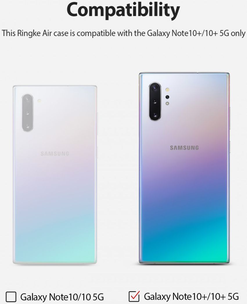 Ringke Air Hoesje Samsung Galaxy Note 10 Plus Transparant afbeelding 6
