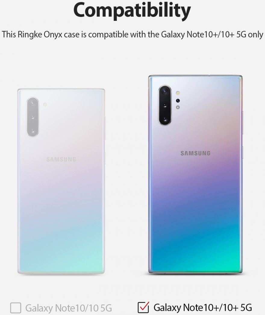 Ringke Onyx Samsung Galaxy Note 10 Plus Hoesje Zwart afbeelding 5