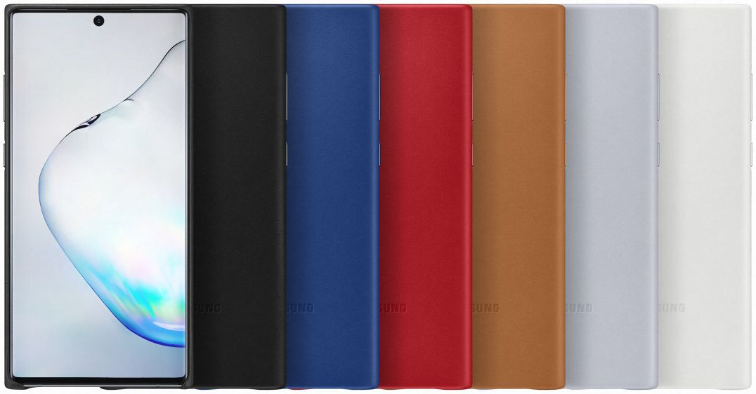 Samsung Galaxy Note 10 Leather Cover Grijs afbeelding 5