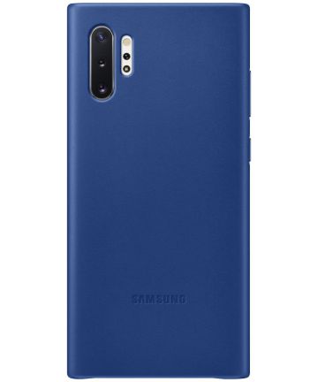 Samsung Galaxy Note 10 Leather Cover Blauw Hoesjes