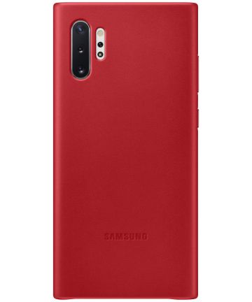Samsung Galaxy Note 10 Leather Cover Rood Hoesjes