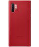 Samsung Galaxy Note 10 Leather Cover Rood