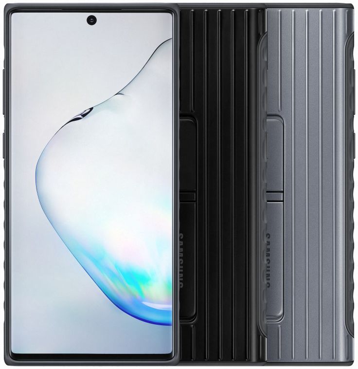 Samsung Galaxy Note 10 Protective Standing Cover Zwart afbeelding 7