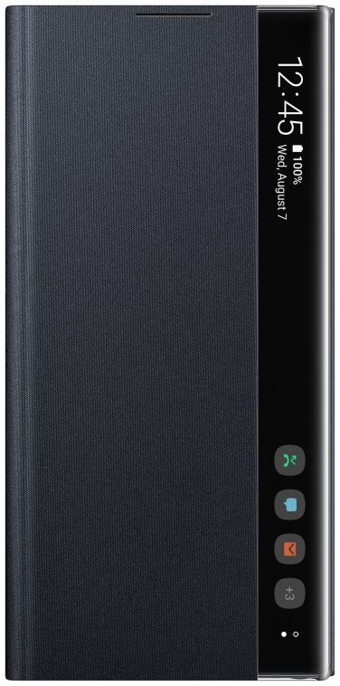 Samsung Galaxy Note 10 Clear View Stand Cover Zwart afbeelding 1