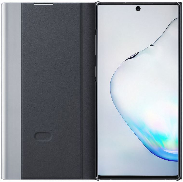 Samsung Galaxy Note 10 Clear View Stand Cover Zwart afbeelding 2
