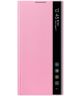 Samsung Galaxy Note 10 Clear View Stand Cover Roze