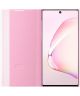 Samsung Galaxy Note 10 Clear View Stand Cover Roze