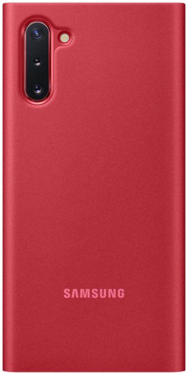 Samsung Galaxy Note 10 Clear View Stand Cover Rood afbeelding 3