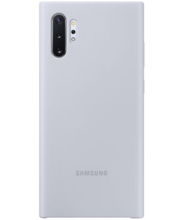 Samsung Galaxy Note 10 Plus Silicone Cover Origineel Zilver Hoesjes