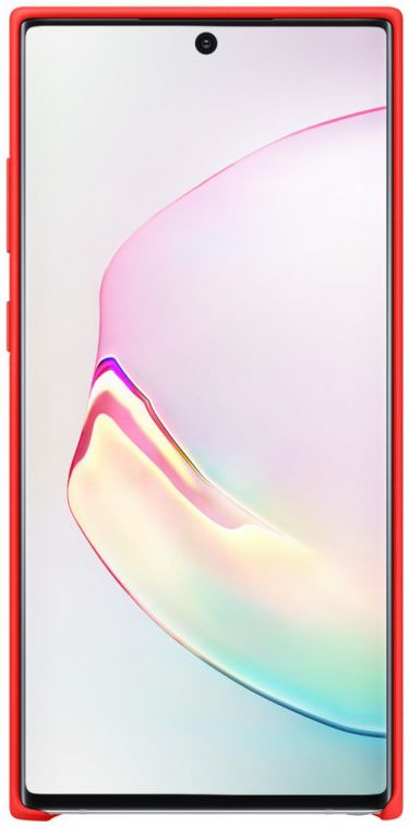 Samsung Galaxy Note 10 Plus Silicone Cover Origineel Rood afbeelding 2