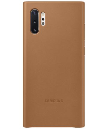 Samsung Galaxy Note 10 Plus Leather Cover Bruin Hoesjes