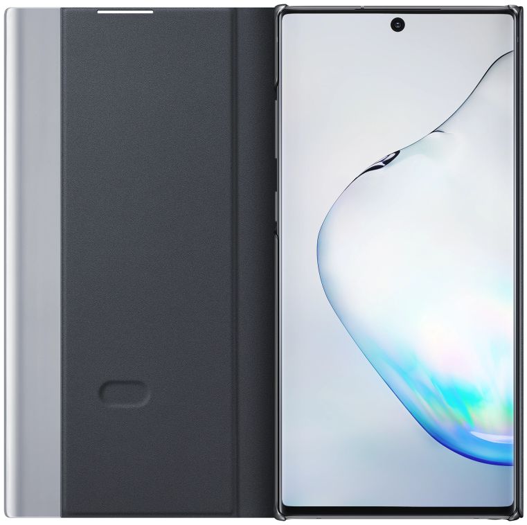Samsung Galaxy Note 10 Plus Clear View Stand Cover Zwart afbeelding 2